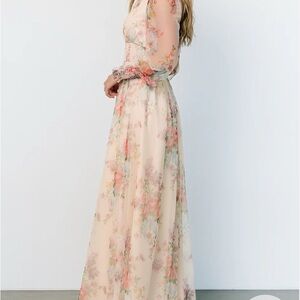 Baltic Born Layla Tulle Maxi Dress in Romantic Floral Size Small (Like New)